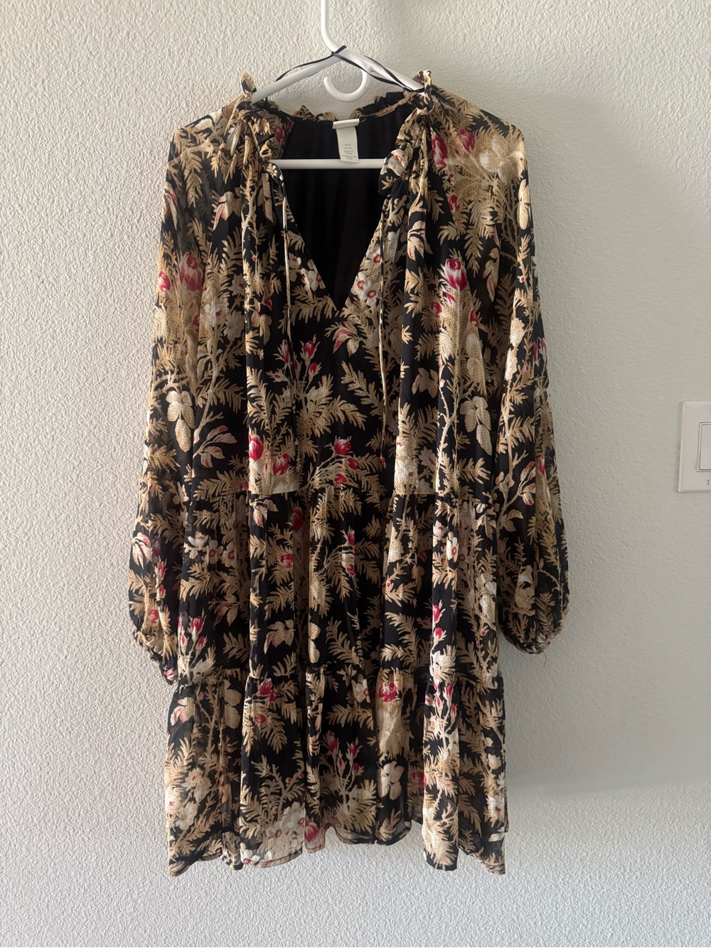 H&M Fall Floral Dress Xl
